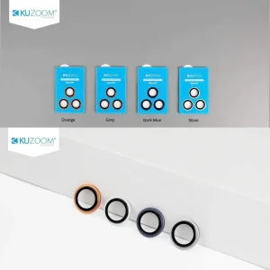 محافظ لنز دوربین آیفون 17 پرو کوزوم KUZOOM PVD AR Titanium