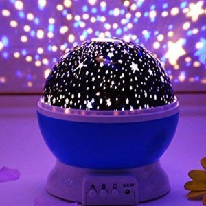 چراغ خواب ماه و ستاره نور شب کهکشانی چرخشی