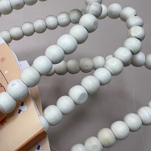چوب لباسی چوبی طرح مرواریدی نوزاد و کودک تک عددی