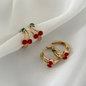 گوشواره زنانه ژوپینگ مدل گیلاس