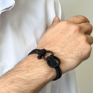 دستبند پسرانه امگا مدل  طنابی
