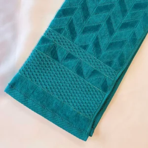 حوله ابریشم فاضل طرح گندم سایز 40x80 سانتی متر
