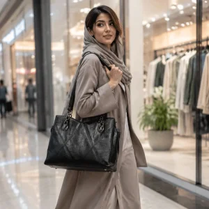 کیف دستی و دوشی زنانه چرم مدل رومبوس