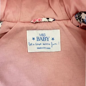 کاپشن دخترانه M&amp;S BABYمدل گلدار