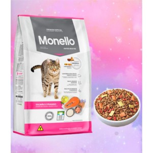 غذای خشک گربه مونلو مدل میکس با طعم مرغ و ماهی  وزن ۱ کیلوگرم (فله)