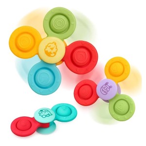 اسپینر چسبان پاپتی 3 عددی تمام سیلیکونی اسباب بازی SPINNING TOYS