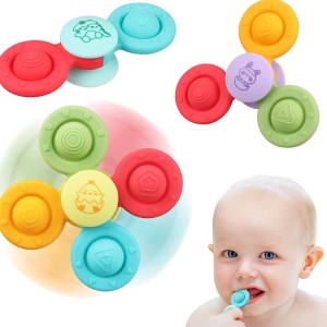 اسپینر چسبان پاپتی 3 عددی تمام سیلیکونی اسباب بازی SPINNING TOYS