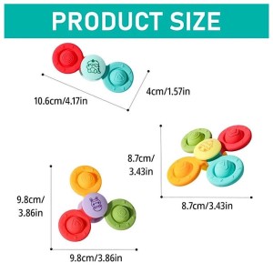 اسپینر چسبان پاپتی 3 عددی تمام سیلیکونی اسباب بازی SPINNING TOYS