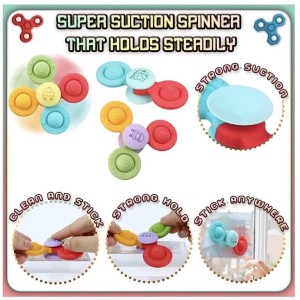 اسپینر چسبان پاپتی 3 عددی تمام سیلیکونی اسباب بازی SPINNING TOYS