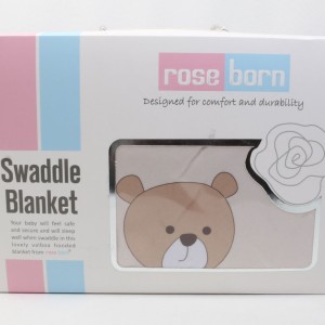 پتو دورپیچ کلاه دار BEAR & KITE رزبرن roseborn