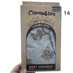 قنداق چسبی همراه با کلاه و دستکش baby4life