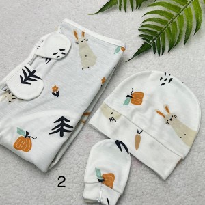 قنداق چسبی همراه با کلاه و دستکش baby4life