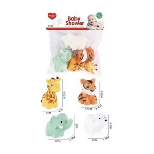 پوپت 4 تکه آب پران حمام نوزادی طرح حیوانات BABY LIONI