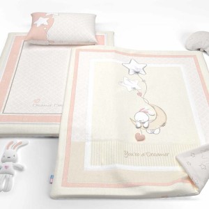 سرویس خواب چهارتکه DREAMER DAISY+عروسک موزیکال رز برن roseborn