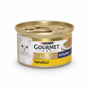 کنسرو گربه گورمت  طعم مرغ 80 گرمی