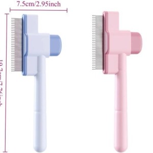 برس سگ و گربه دارای دکمه تخلیه Pet Grooming Comb One Click