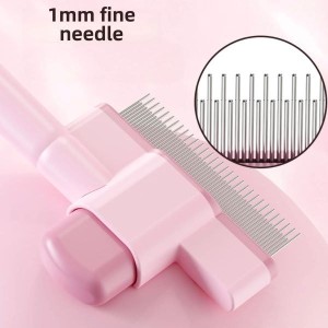 برس سگ و گربه دارای دکمه تخلیه Pet Grooming Comb One Click