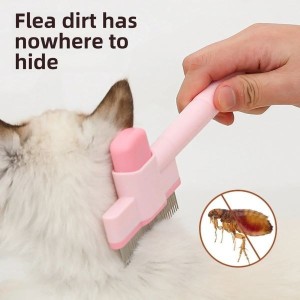 برس سگ و گربه دارای دکمه تخلیه Pet Grooming Comb One Click