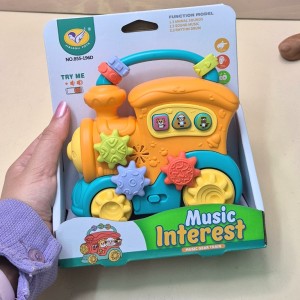 قطار موزیکال و چراغ داراسباب بازی JIALEGU TOYS