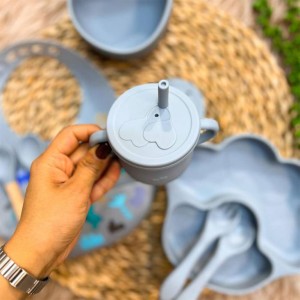 ست ظرف غذا سیلیکونی 9 تکه طرح پنجه