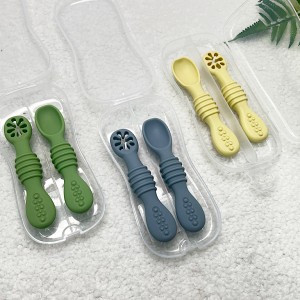 قاشق سیلیکونی و پری اسپون قابدار