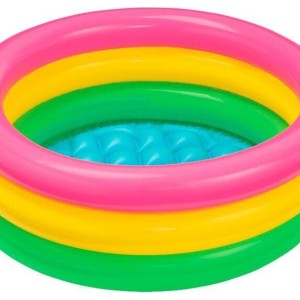 استخر بادی کودک سه رنگ اینتکس intex در اندازه 25*86 سانتی متر