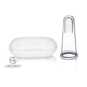 مسواک انگشتی نوزادی سیلیکونی قابدار یومامی umomy