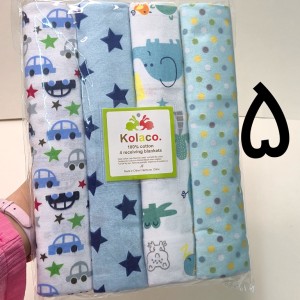 خشک کن نوزادی پسرانه سایز بزرگ 4 عددی کولاکو kolaco