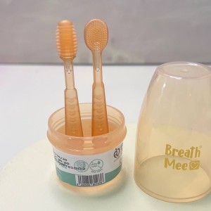 ست مسواک با ماساژور لثه قاب دار breath mee