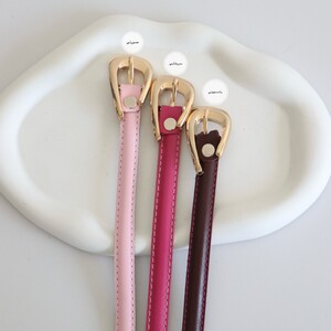 کمربند چرمی مات زنانه مدلbe7054