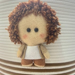 ست سبد لباس و سطل زباله و جای دستمال و سبد لوسیون قیطون دوزی شده طرح پسرک