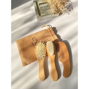 ست شانه و برس چوبی نوزادی کاوالو cavalo