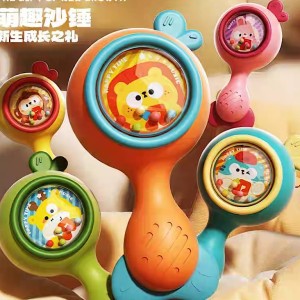 جغجغه دندانگیر نوزادی دستی little tin lok