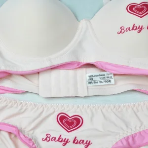 ست سوتین اسفنجی و شورت زنانه Baby Bay طرح قلب