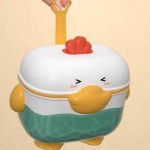 ظرف و انبار ذخیره شیر خشک 500 ml نوزادی طرح خروس با پیمانه