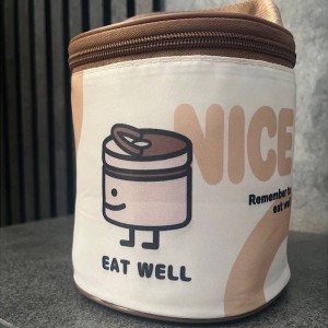 فلاسک غذا دو عددی داخل استیل همراه با کیف عایق غذا EAT WELL