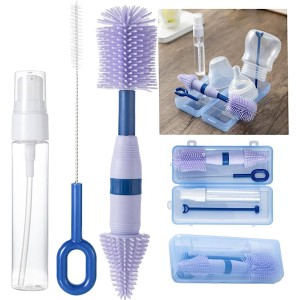 شیشه شور سیلیکونی با پایه آبچکان قاب دار پرتابل Breath mee