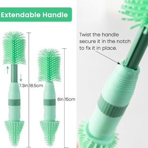شیشه شور سیلیکونی با پایه آبچکان قاب دار پرتابل Breath mee