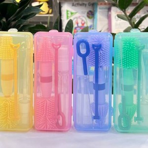 شیشه شور سیلیکونی با پایه آبچکان قاب دار پرتابل Breath mee