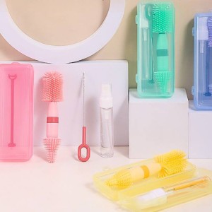 شیشه شور سیلیکونی با پایه آبچکان قاب دار پرتابل Breath mee