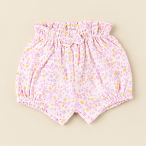 شلوارک راحتی دخترانه نوزادی مدل Happy bunny پاریز Pariz