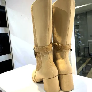 بوت بلند زنانه طرح گوچی قفل‌دار