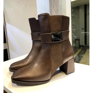 نیم بوت زنانه کمربندی پاشنه دار