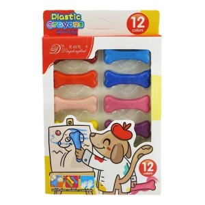 مداد شمعی جادویی طرح استخوان 12 رنگ CRAYONS
