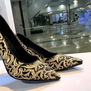 کفش مجلسی زنانه مدل گلدوزی کد02،رنگ مطابق تصویر