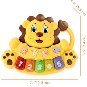 پیانو شیر موزیکال jialegu toys