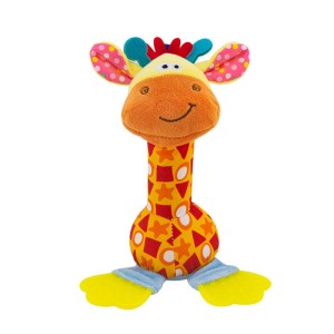 جغجغه دندان گیر دار نوزادی طرح حیوانات هپی مانکی happy monkey