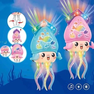 عروسک موزیکال و چراغ‌دار اختاپوس متحرک مدل Squid