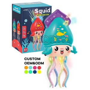 عروسک موزیکال و چراغ‌دار اختاپوس متحرک مدل Squid