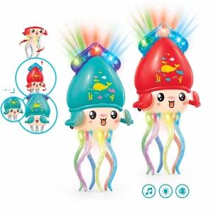 عروسک موزیکال و چراغ‌دار اختاپوس متحرک مدل Squid